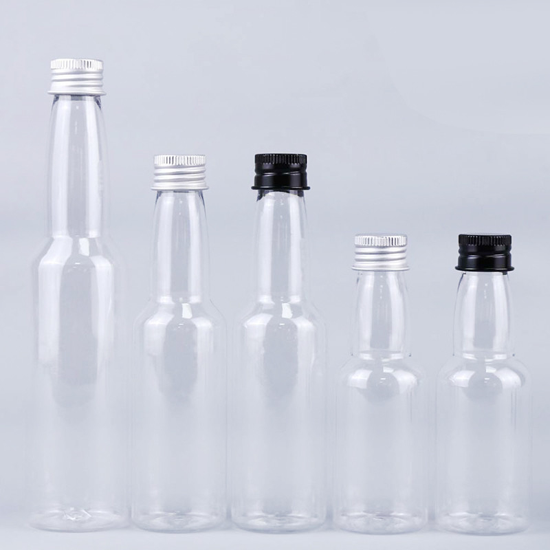 Mini İçki Şişeleri 50ml Mini Boş Plastik Şarap Şişeleri Plastik içki şişeleri