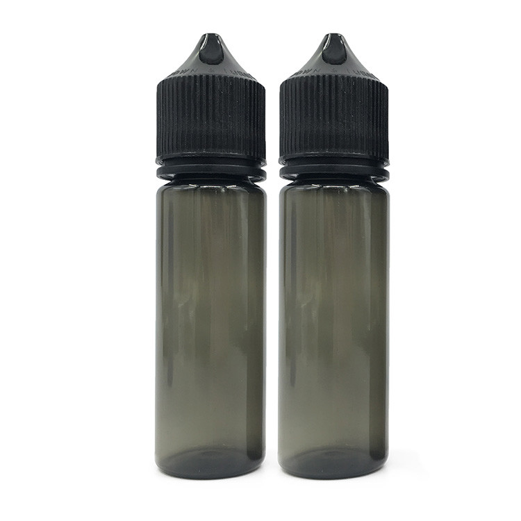 Siyah veya Beyaz Kapaklı 50 ml Sıkıştırılabilir Sıvı PET Damla Fişesi