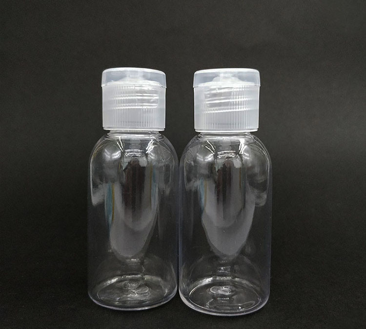 Ücretsiz Örnek Şeffaf PET Plastik Şişe Flip Cap Boş Şişe Flip Cap Krem Şişe Flip Cap Fabrika Tedarikleriyle