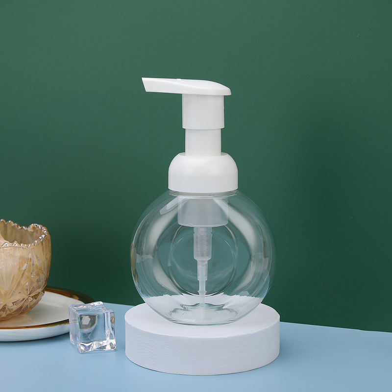 En çok satan 250ml 8oz kalın duvarlı plastik kozmetik PCR PET pompa şişeleri kullanan dayanıklı