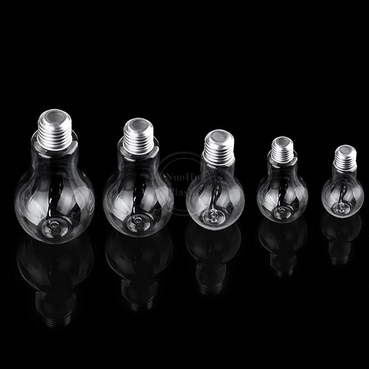 Toptan Özel Soğuk Pres Yüksek Yuvarlak Örnek Plastik Şişeler Meyve suyu için 12pz Plastik Meyve suyu şişeleri