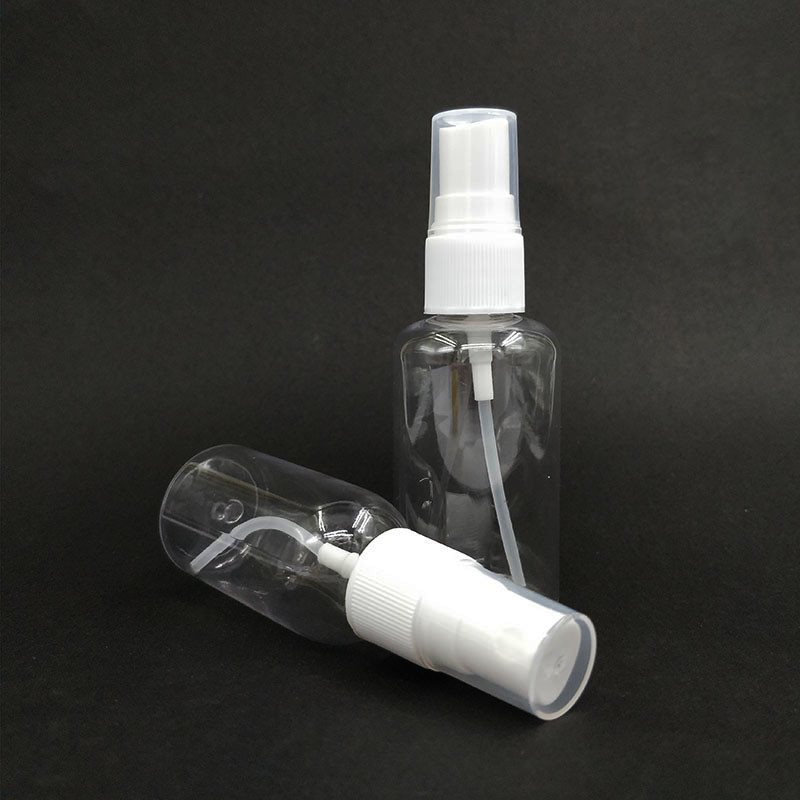 Klasik Yuvarlak PET Plastik Sprey Şişeleri Yumuşak Yüzey Günlük Kullanım için Çeşitli Kapasiteler