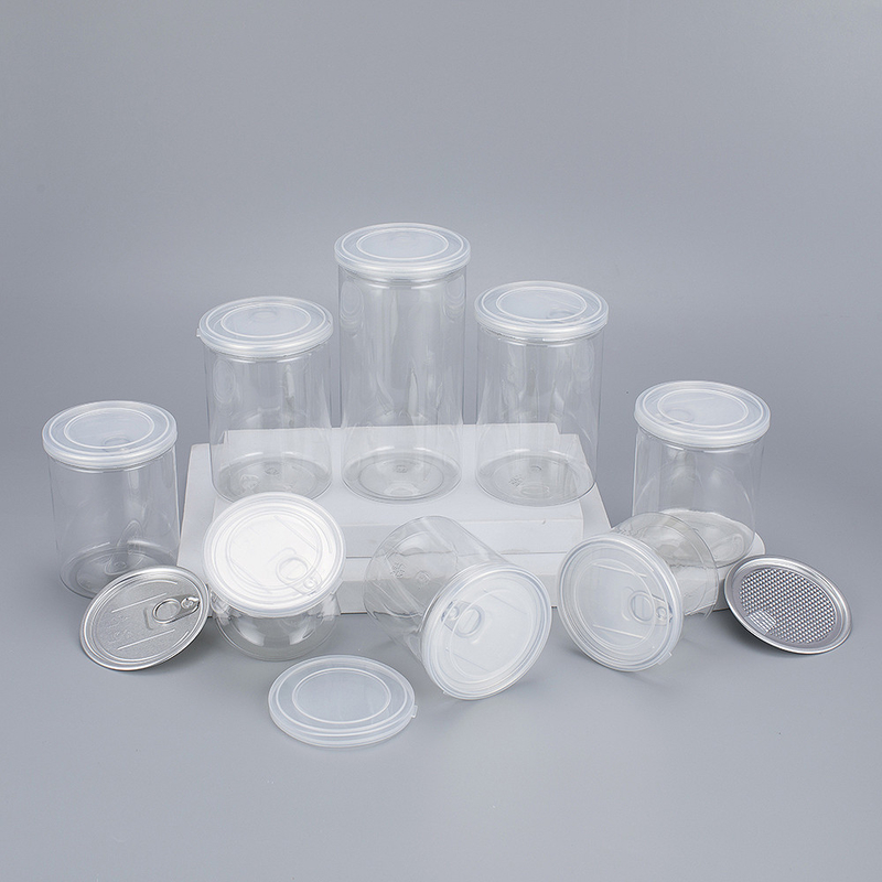 Güzellik Ürünleri için Alüminyum Kapaklı Özelleştirilebilir Şeffaf Plastik Kavanoz Konteynerleri Çeşitli Boyutlar 2oz-8oz.