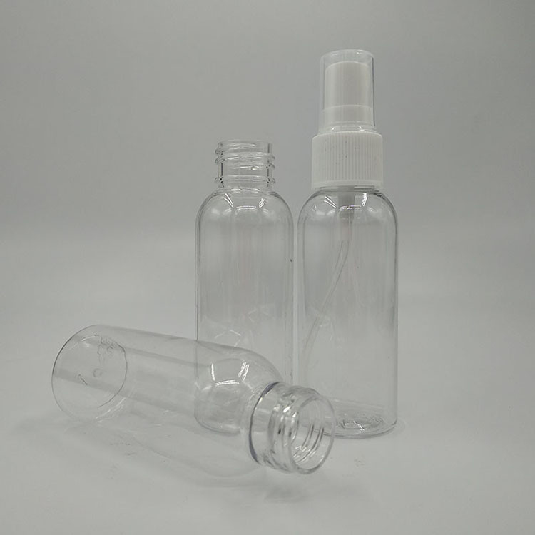 Yuvarlak PET Plastik Spray Şişe 10ml 15ml 30ml 50ml 60m 70ml 100ml 200ml 500ml Kapasite