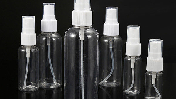Günde 10ml 15ml 30ml 50ml 60ml 70ml 100ml 200ml 500ml için tekrar doldurabilir PET sprey şişesi