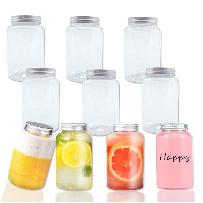 Modern Sütlü Çay Şişeleri 0.5kg Kapasiteli Vidalı Kapaklı Kişiselleştirilmiş Ambalaj İçin