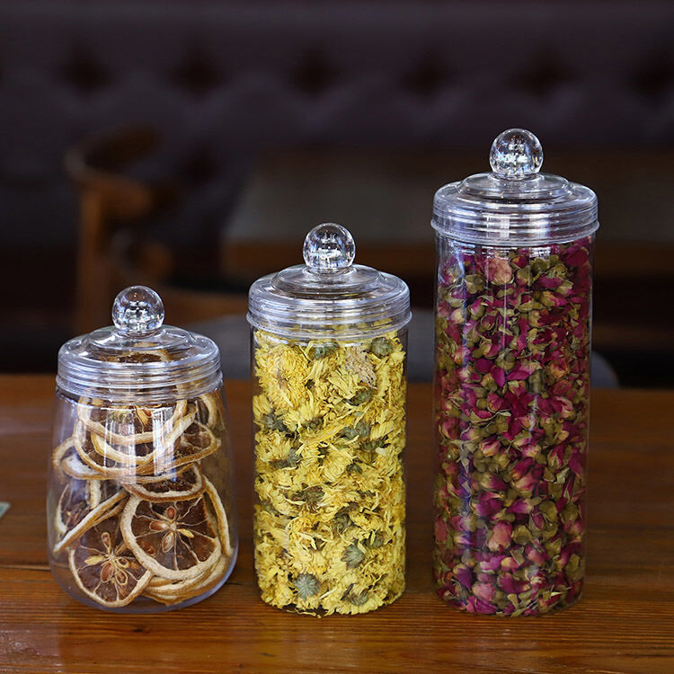 Şeffaf Plastik Kavanozlar Konteynerler Endüstriyel ambalajlama ve ürün örgütlenmesi için kalıcı tekrar kullanılabilir depolama çözümleri