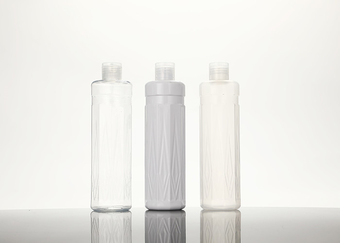 Kozmetik Losyon Şampuan için Vidalı Top Kapaklı 300ml PET Şişe Flip Top