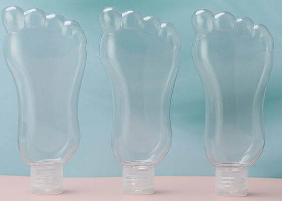 Ayak Şekli 30ml 60ml Plastik Anahtarlık Flip Kapaklı Doldurulabilir Şişe