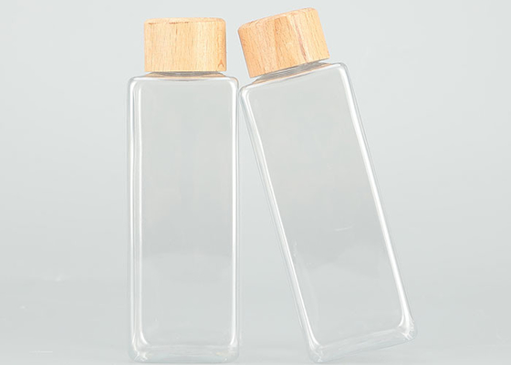 Bambu Kapaklı Sızdırmaz 200ml Plastik Vidalı Şişeler